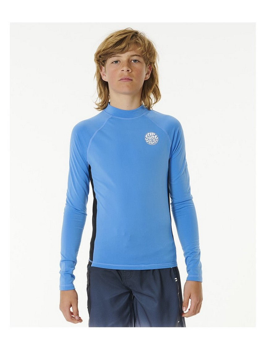 Lycra RIP CURL Icons Uv Brushed L/S-Boy niebieski