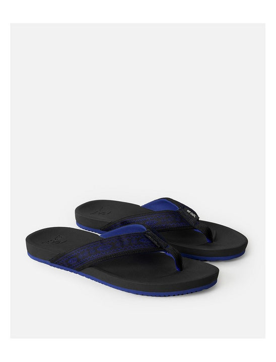 Japonki plażowe męskie RIP CURL Raw Energy Bloom Mid Open Toe czarne
