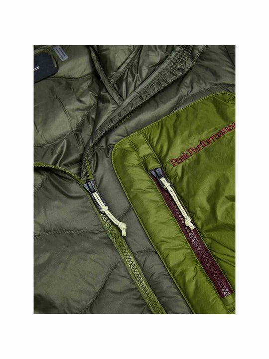 Kurtka puchowa męska PEAK PERFORMANCE Helium Utility Down Hood Jacket zielona
