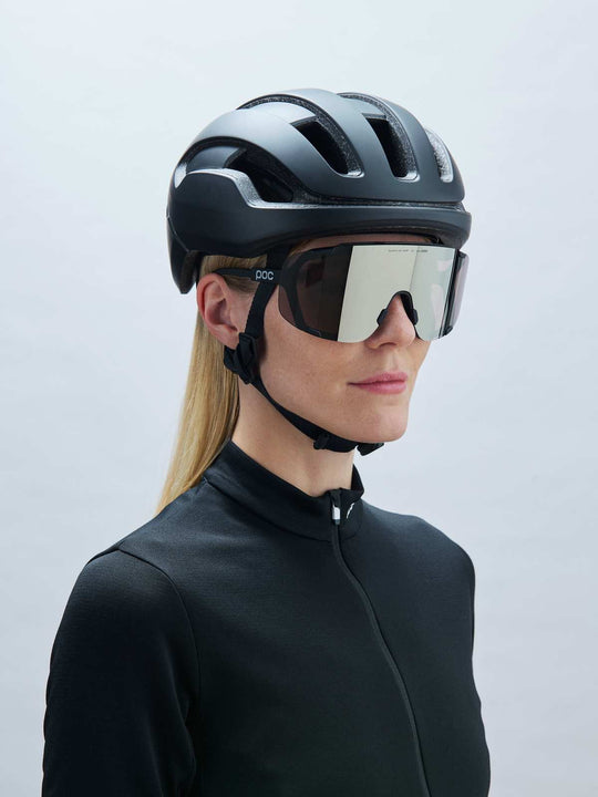 Okulary rowerowe POC Devour czarne - Clarity Road/Sunny Silver cat.3
