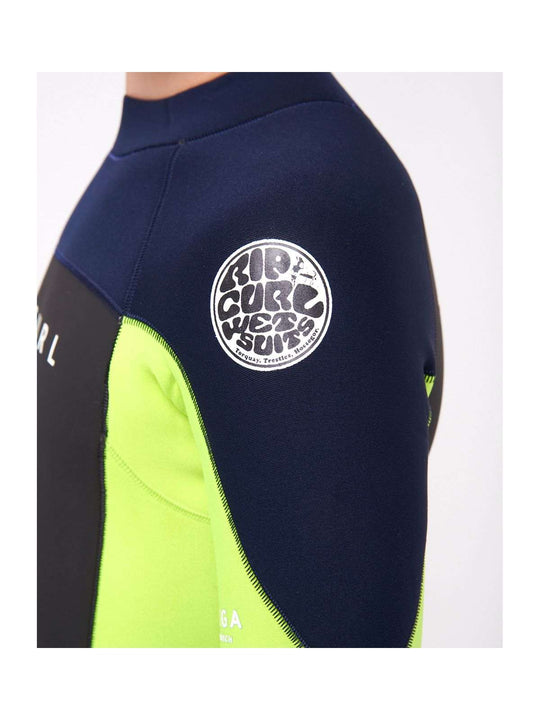 Pianka surfingowa chłopięca RIP CURL Boys Omega Bz Spring - granatowo niebieska - Adventure Sports
