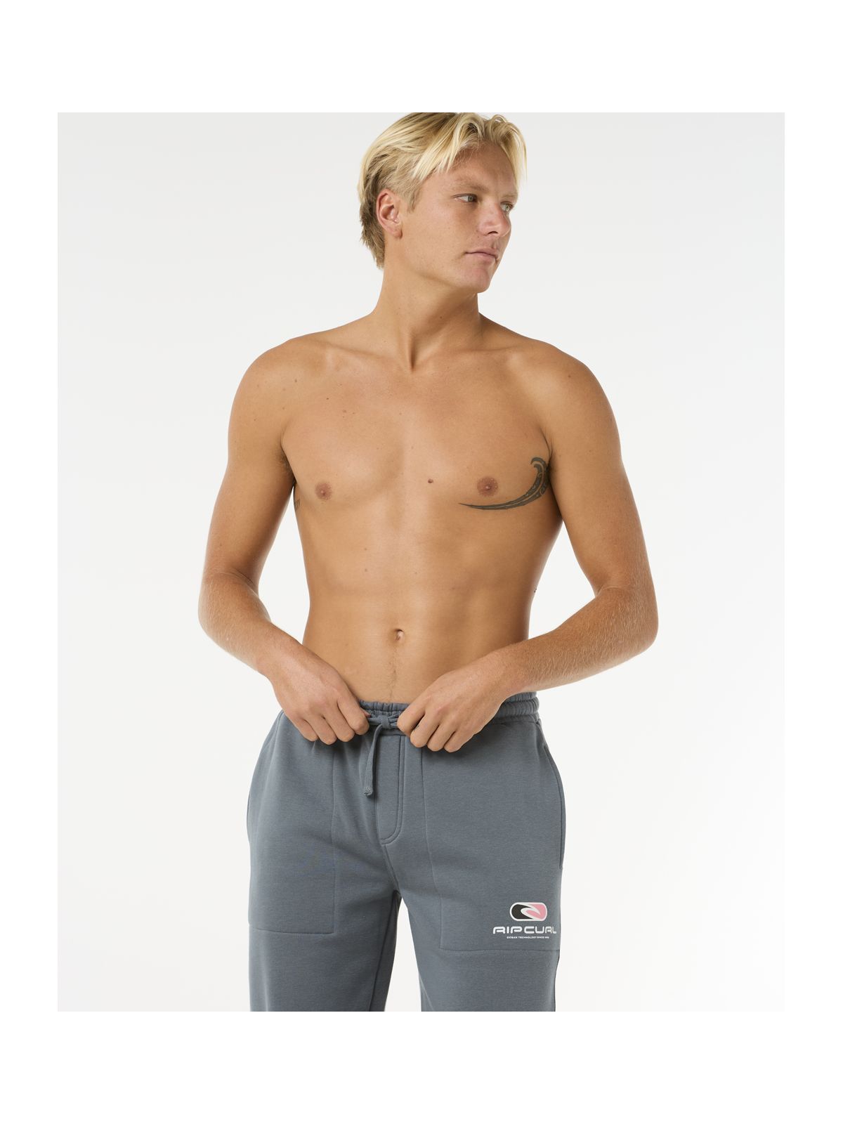 Spodnie dresowe męskie RIP CURL Icons Of Surf Trackpant szare