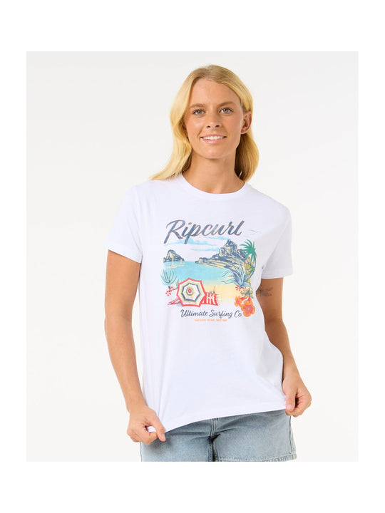 Koszulka RIP CURL Crystal Standard Tee biały
