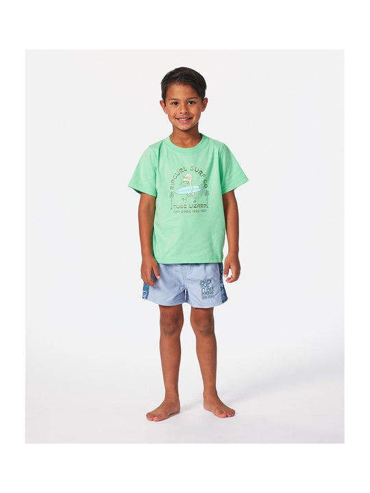 Koszulka RIP CURL Grom Energy Lizard Tee - Boy zielony
