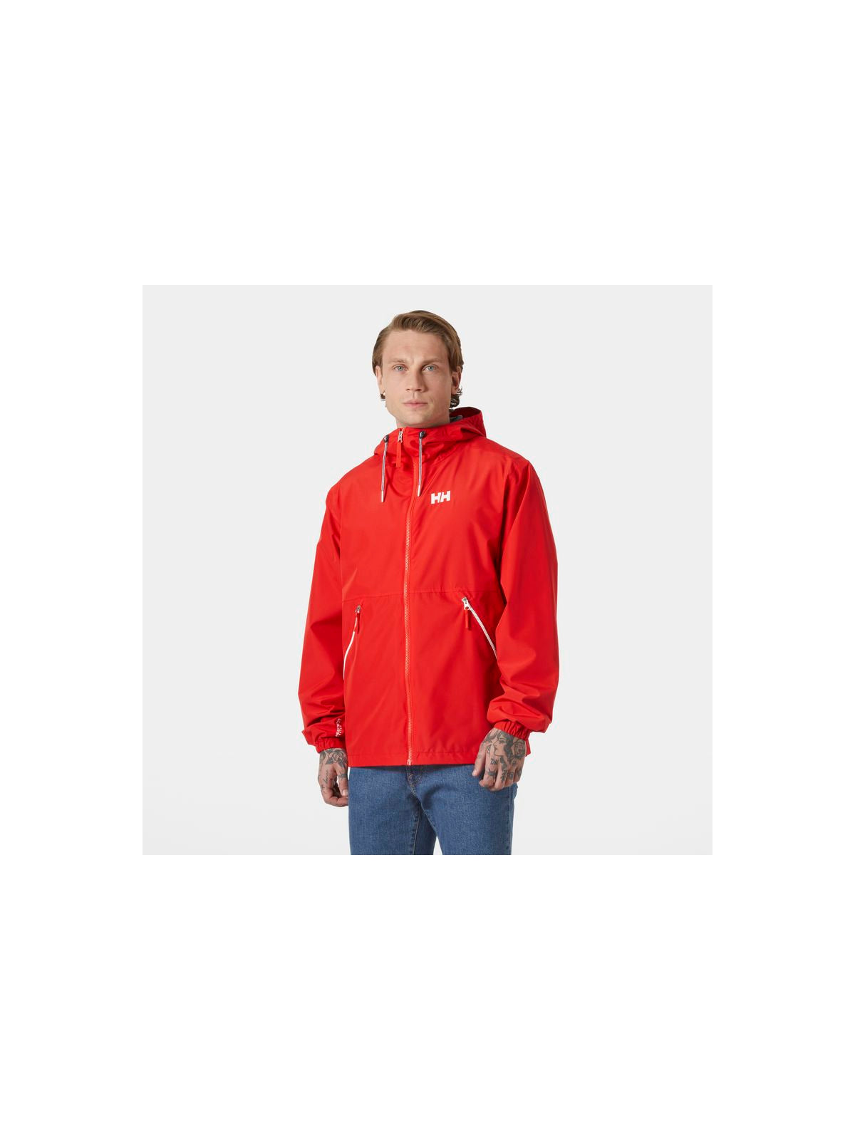 Kurtka męska przeciwdeszczowa HELLY HANSEN SANDOY RAIN JACKET czerwona - Adventure Sports