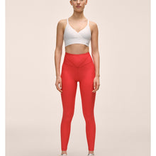 Legginsy damskie CASALL V-shape High Waist Tights kolor czerwony
