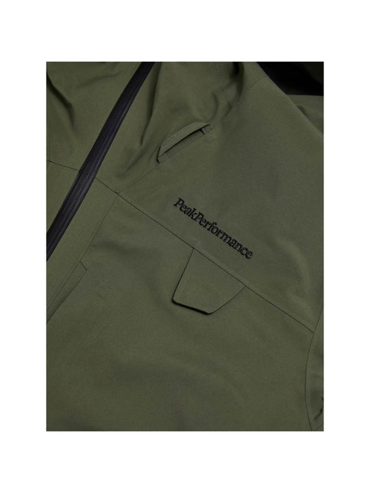 Kurtka narciarska damska PEAK PERFORMANCE Alpine GORE-TEX C-Knit 3L Shell Jacket zielona
