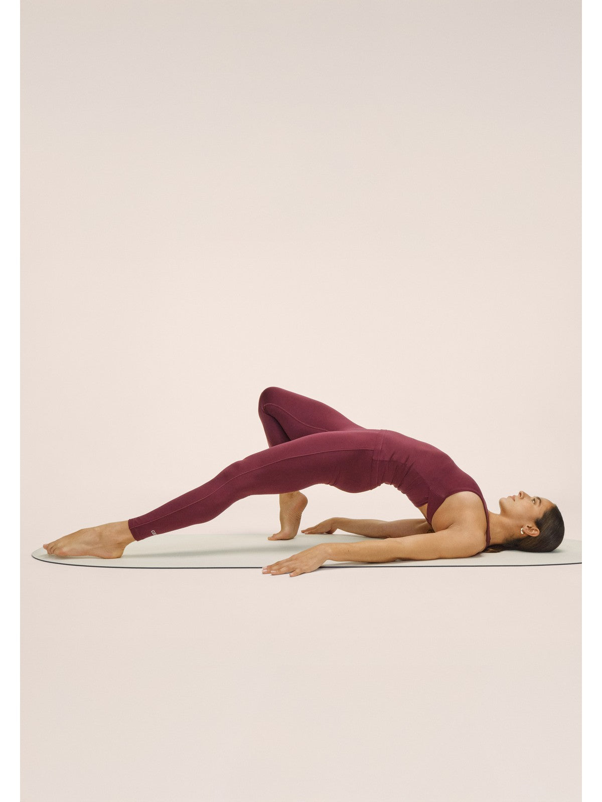 Legginsy damskie CASALL Soft Touch High Waist Tights kolor bordowy