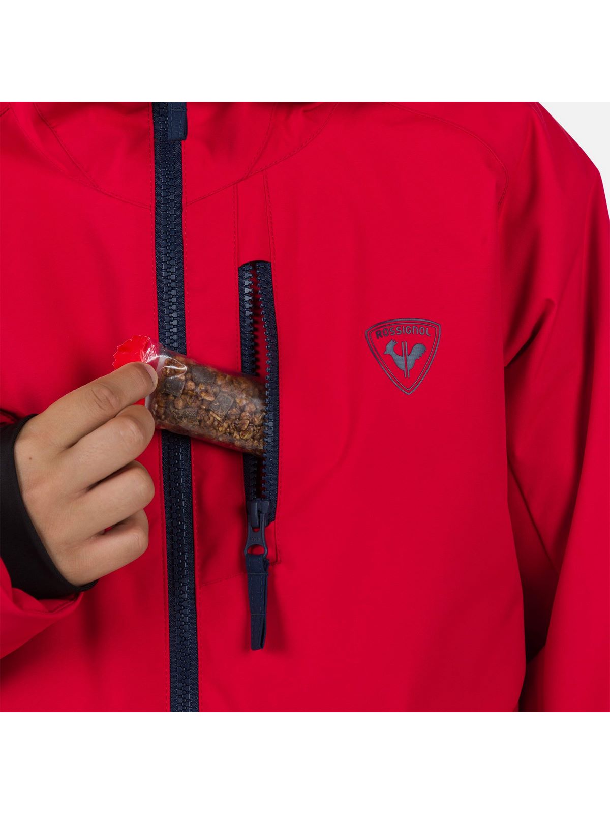 Kurtka narciarska dziecięca ROSSIGNOL Jr Wispile Jkt czerwony
