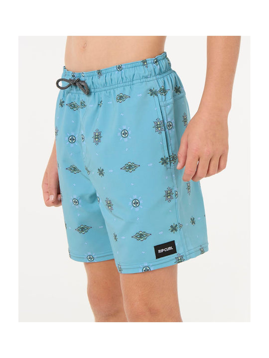 Szorty kąpielowe chłopięce RIP CURL Fun Times Volley-Boy niebieskie
