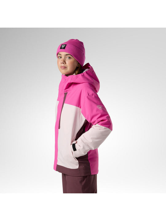 Kurtka narciarska juniorska ROSSIGNOL Jr Wispile Insulated Ski Jkt różowa
