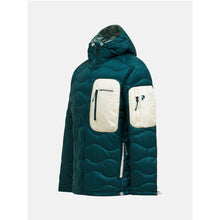 Kurtka puchowa męska PEAK PERFORMANCE M Helium Utility Down Hood Jacket kolor zielony
