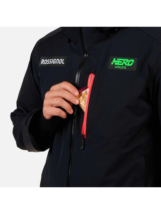 Kurtka narciarska męska ROSSIGNOL Hero Blackside Insulated Jkt czarna
