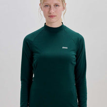 Koszulka damska POC W's Layer Merino Mock Neck Jersey zielony
