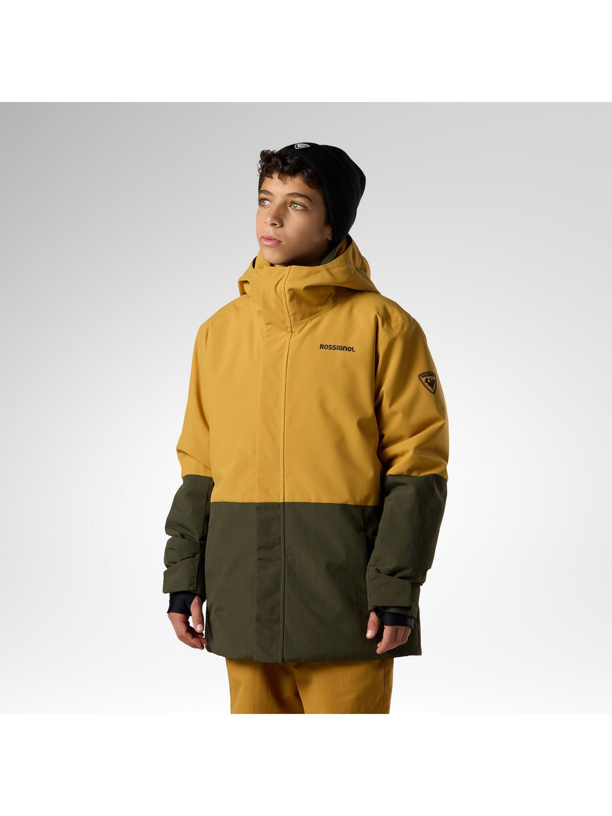 Kurtka narciarska juniorska ROSSIGNOL Jr Outerlimits Insulated Jkt brązowa