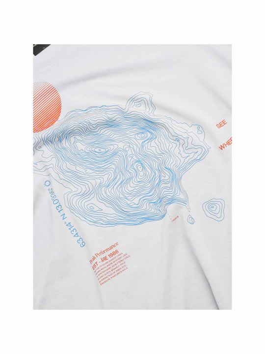 Koszulka PEAK PERFORMANCE Explore Graphic Tee Women biały

