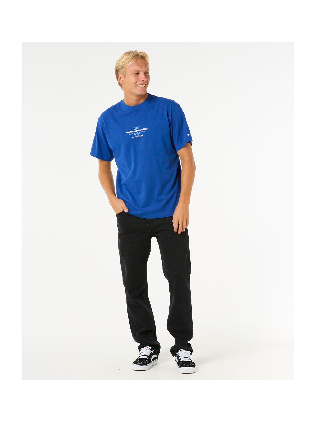 Koszulka RIP CURL Rip Curl Pro 2025 Lock Up Tee niebieski - Adventure Sports