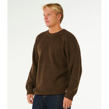 Sweter męski RIP CURL Premium Surf Knit Crew Brązowy brązowy
