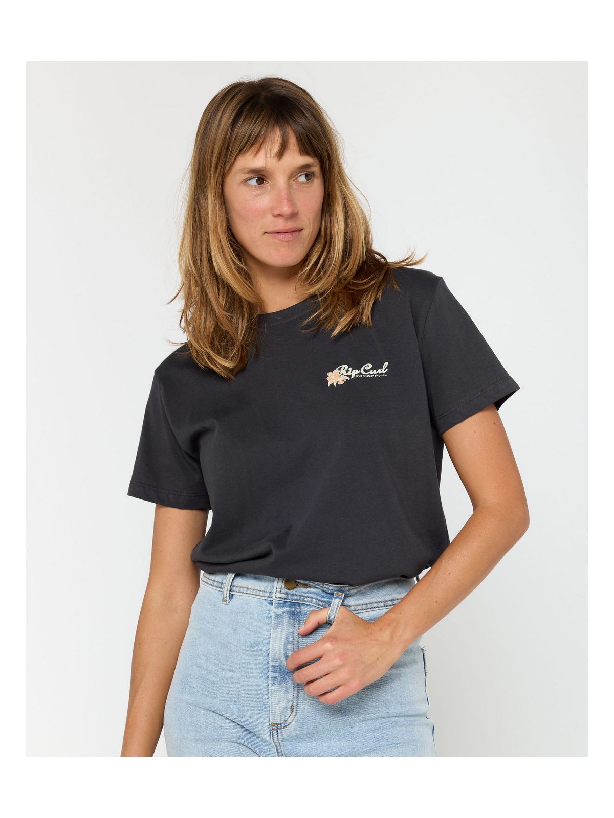 Koszulka RIP CURL WAIKIKI STANDARD TEE czarna
