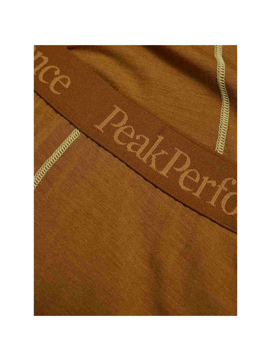 Spodnie Termiczne PEAK PERFORMANCE Magic 7/8 Long Johns Wool-blend Baselayer Women brązowy
