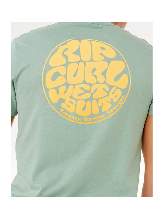 Koszulka męska RIP CURL Wettie Passage Icon Tee zielona
