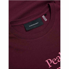 Koszulka damska PEAK PERFORMANCE Original Tee bordowa
