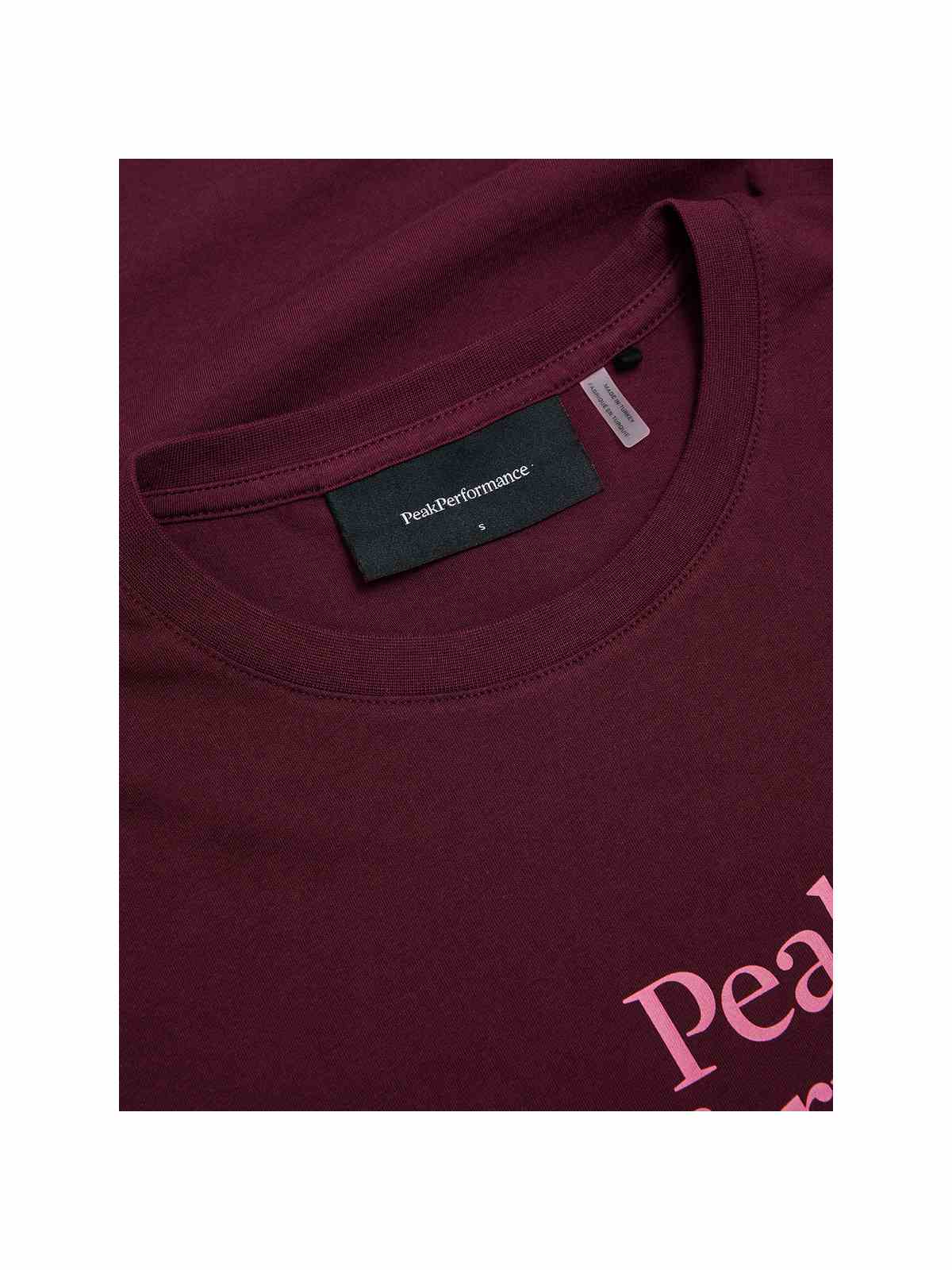 Koszulka damska PEAK PERFORMANCE Original Tee bordowa