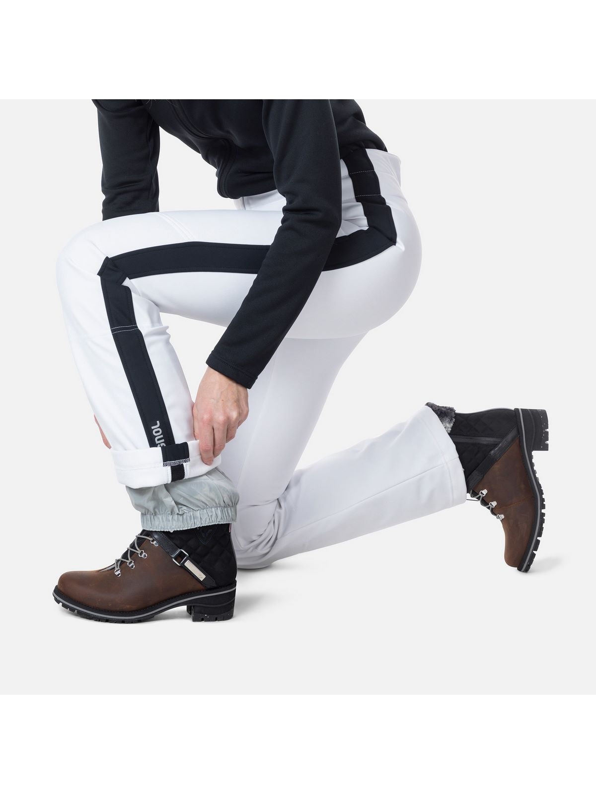 Spodnie narciarskie damskie ROSSIGNOL W Resort Softshell Pant biały