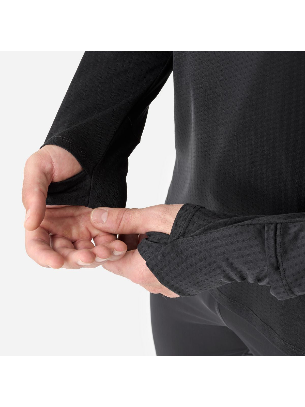 Koszulka męska MILLET M Intense Safe And Warm Ts Ls M czarna