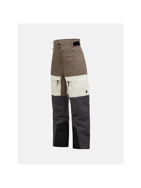 Spodnie narciarskie juniorskie PEAK PERFORMANCE Gravity HIPE 2L Insulated Shell Pants brązowe
