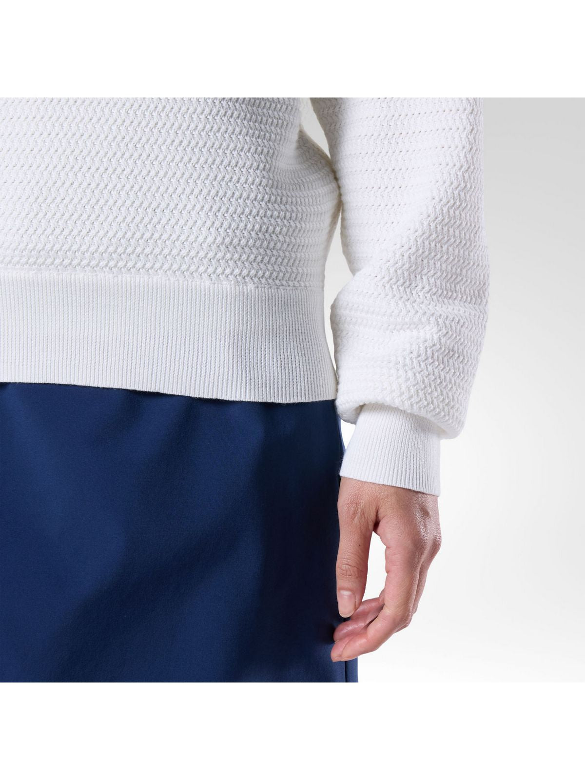 Sweter damski ROSSIGNOL W Knitted V Neck biały
