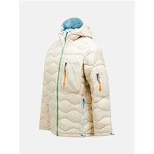 Kurtka puchowa męska PEAK PERFORMANCE Helium Utility Down Hood Jacket Men beżowy - Adventure Sports
