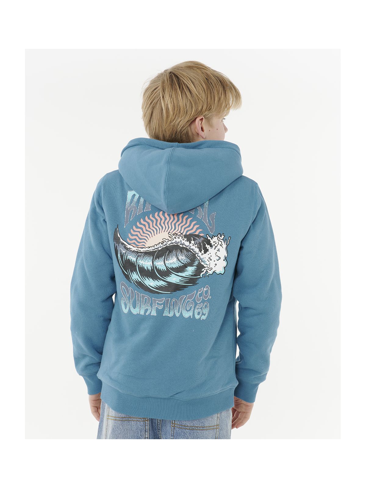 Bluza RIP CURL HAZE & TUBE LINED Z/T HOOD-BOY niebieska