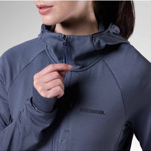 Bluza damska ROSSIGNOL W Textured Hoodie Mid Layer szara

