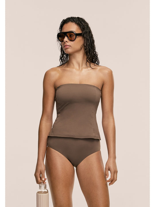 Strój kąpielowy CASALL Tube Bikini Tank Top kolor zielony
