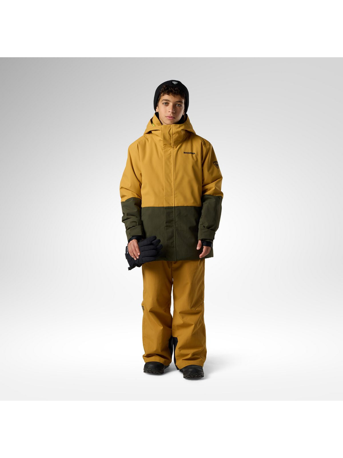 Kurtka narciarska juniorska ROSSIGNOL Jr Outerlimits Insulated Jkt brązowa