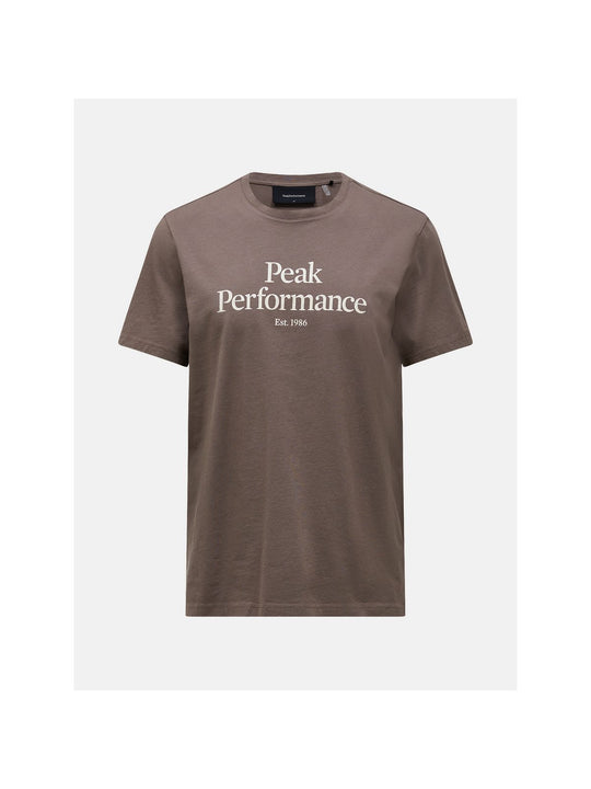 Koszulka damska PEAK PERFORMANCE Original Tee brązowa
