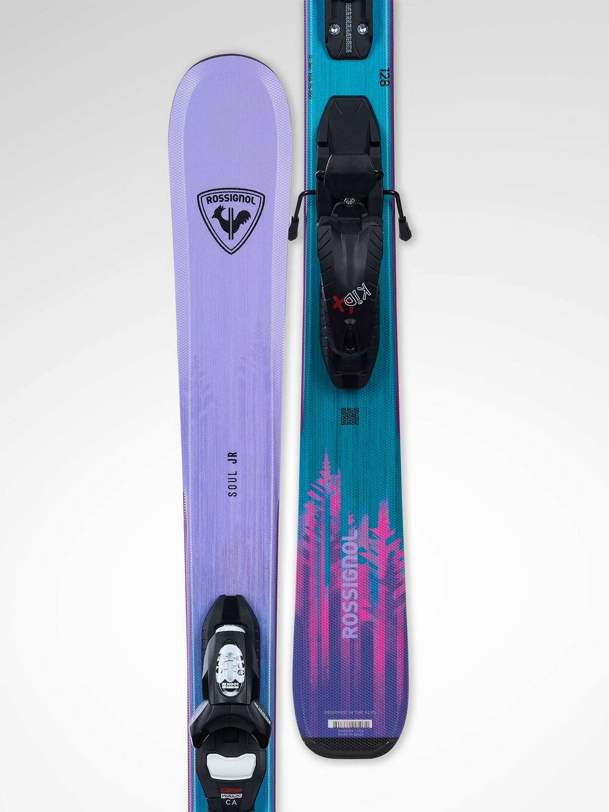 Narty dla dzieci ROSSIGNOL Soul Jr Kid-X + wiązania LOOK Kid 4 Gw B76 Black