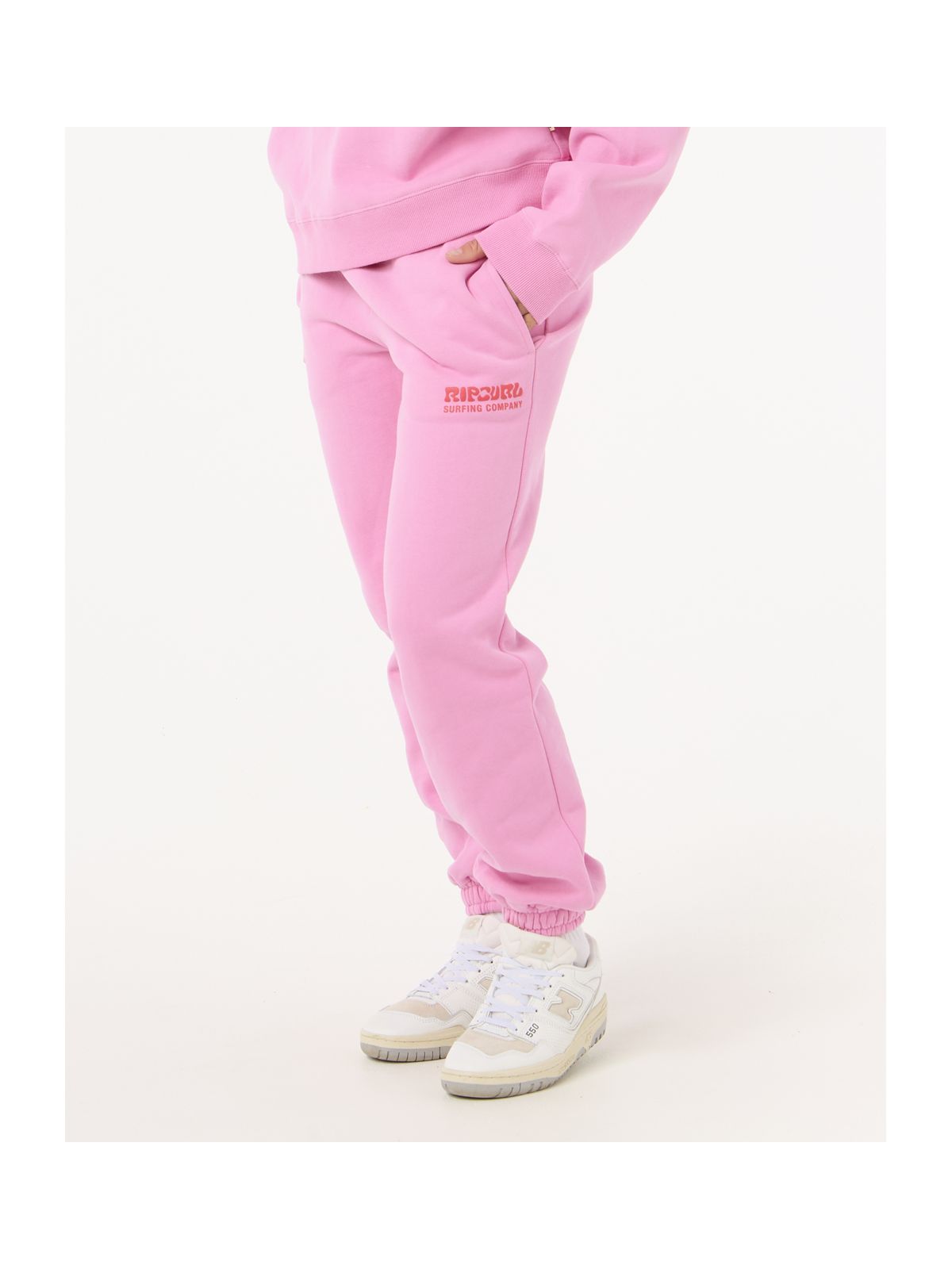 Spodnie damskie RIP CURL Surf Puff Track Pant różowe