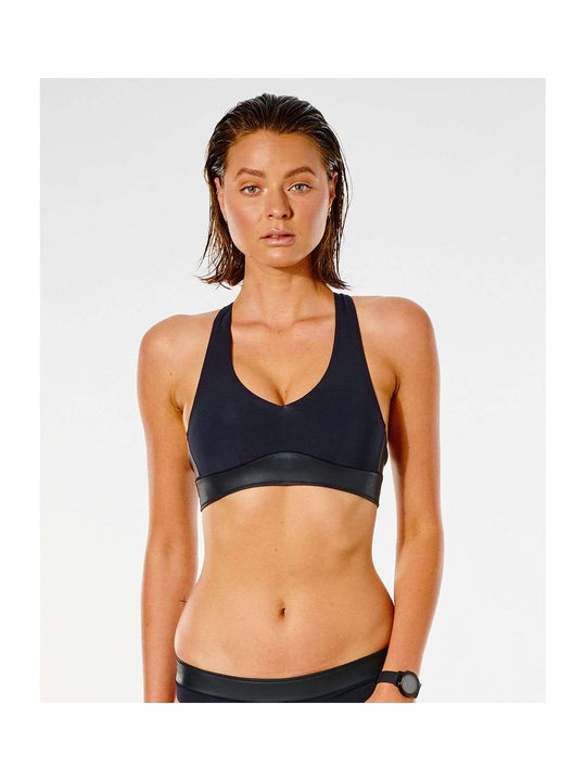 Góra bikini RIP CURL Mirage Ultimate Crop - czarny - Stroje kąpielowe - Adventure Sports
