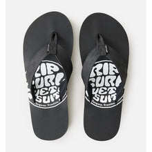 Japonki plażowe męskie RIP CURL Ripper Bloom Open Toe czarne
