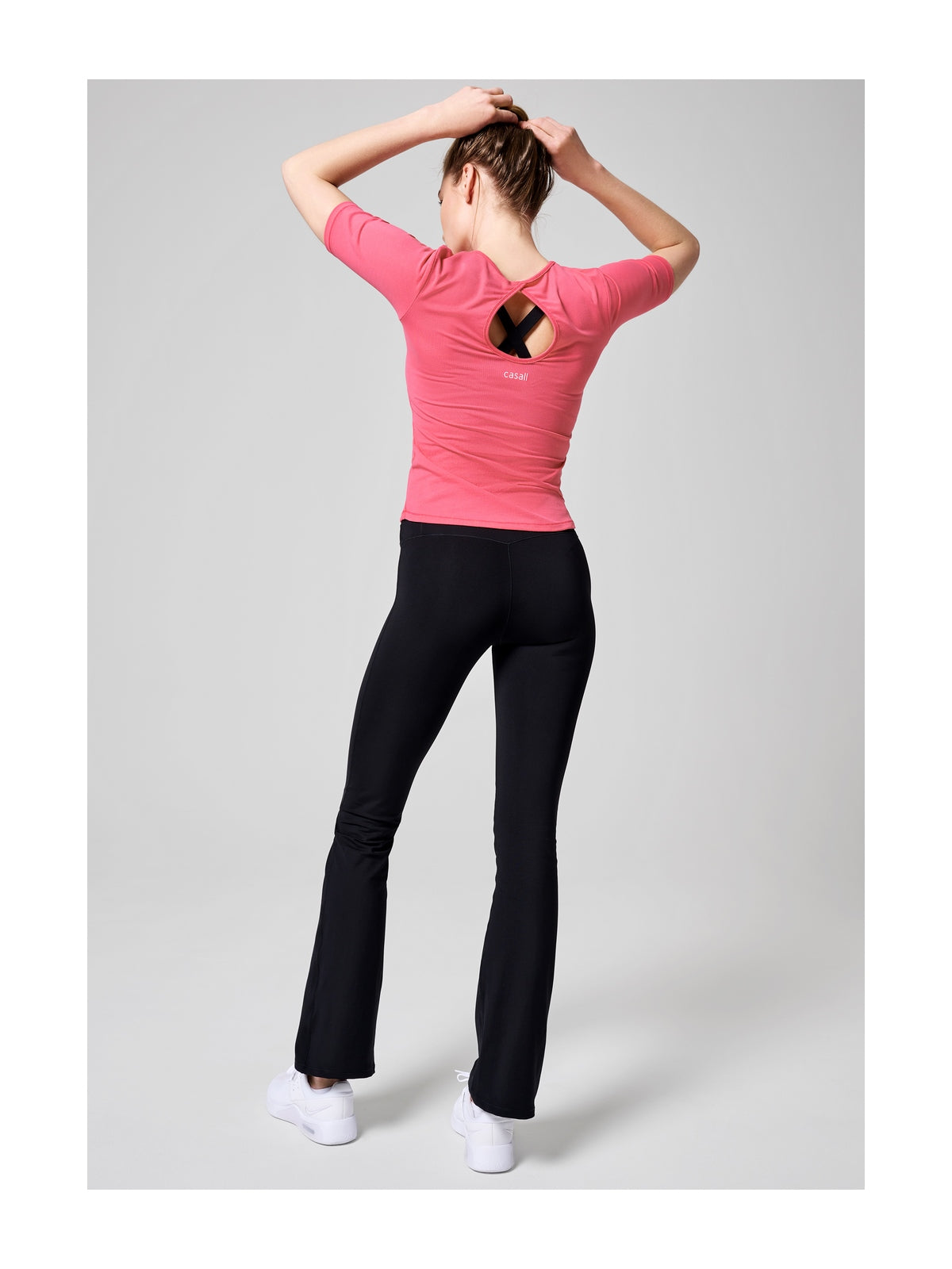 Spodnie damskie CASALL Flare High Waist Pant kolor czarny