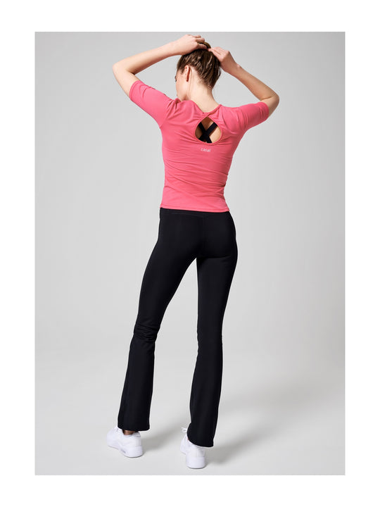 Spodnie damskie CASALL Flare High Waist Pant kolor czarny
