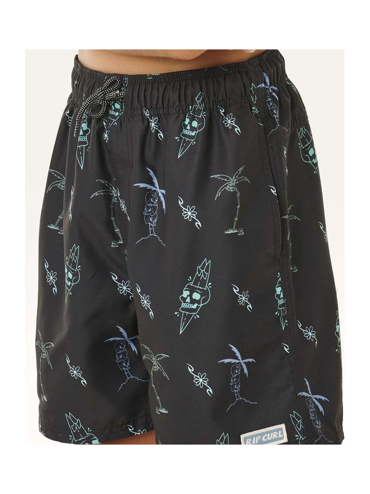 Boardshorty chłopięce RIP CURL Eternal Shred Mesh Volley-Boy czarne