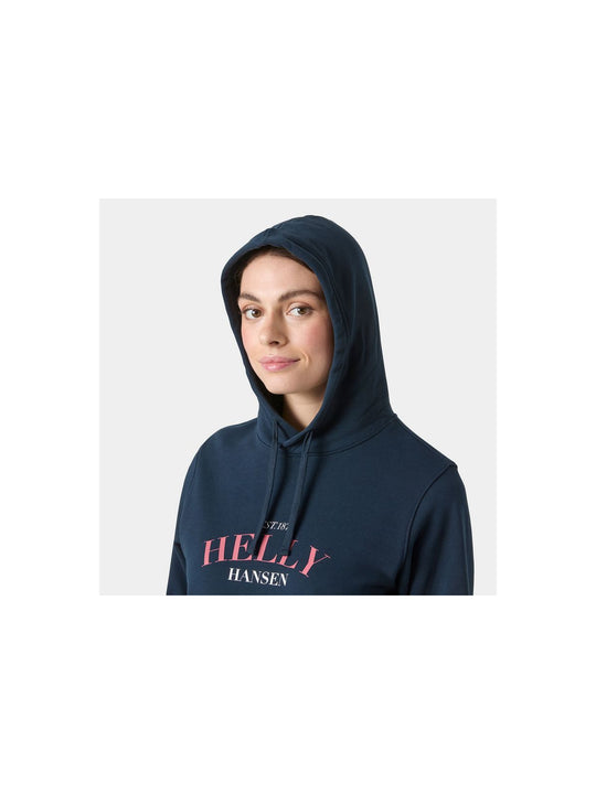 Bluza damska HELLY HANSEN W Core Graphic Hoodie granatowa
