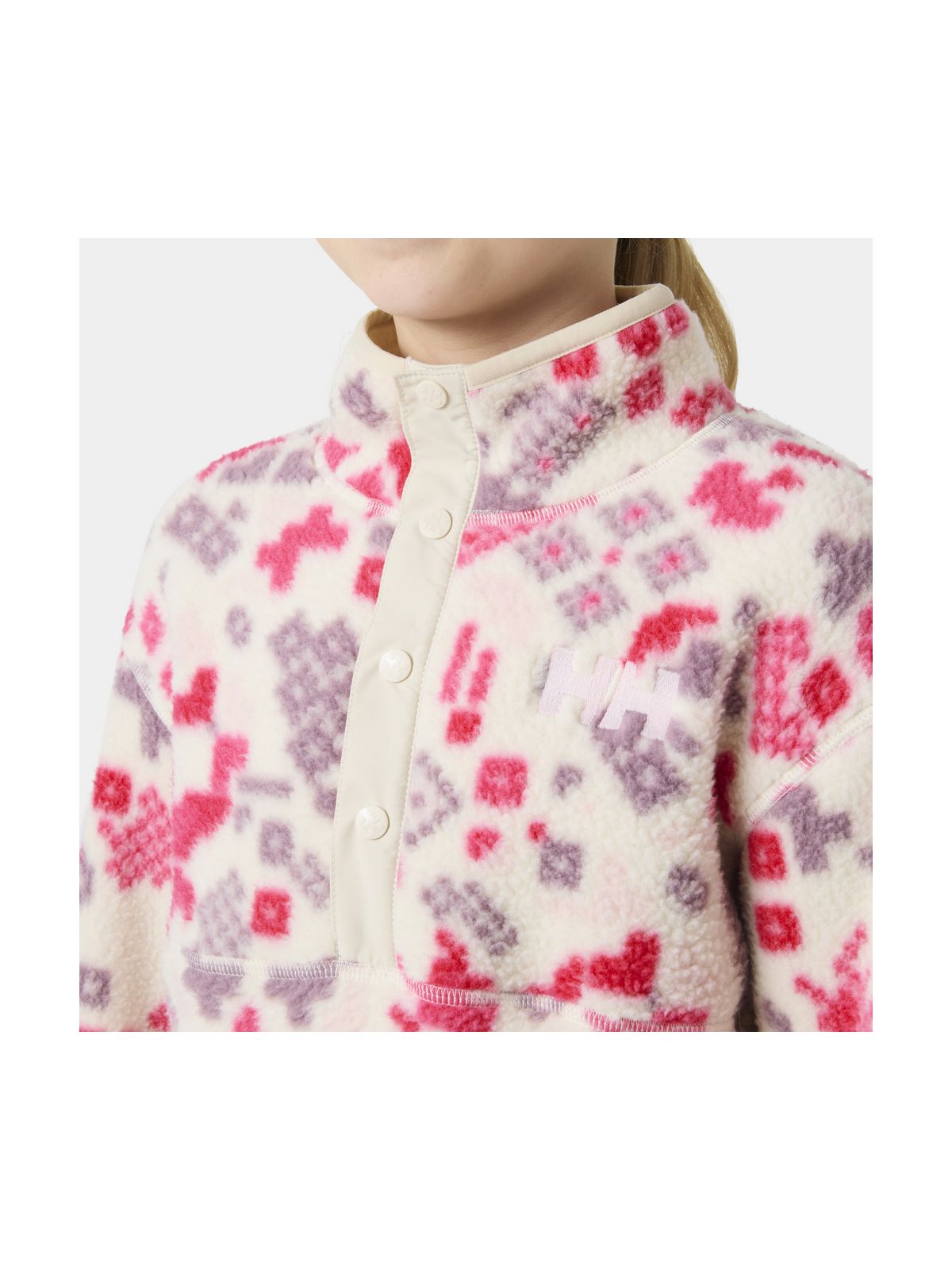 Polar dziecięcy HELLY HANSEN Jr Frosty Pile Sweater multikolor