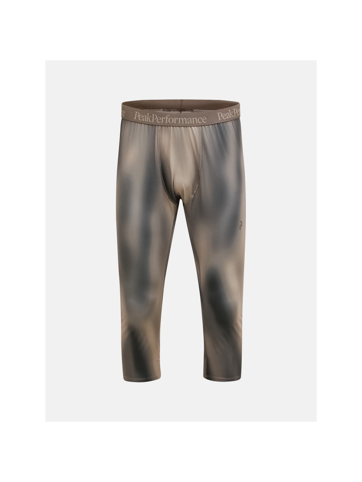 Spodnie męskie termiczne PEAK PERFORMANCE Spirit AOP 3/4 Short Johns Synthetic Baselayer beżowe
