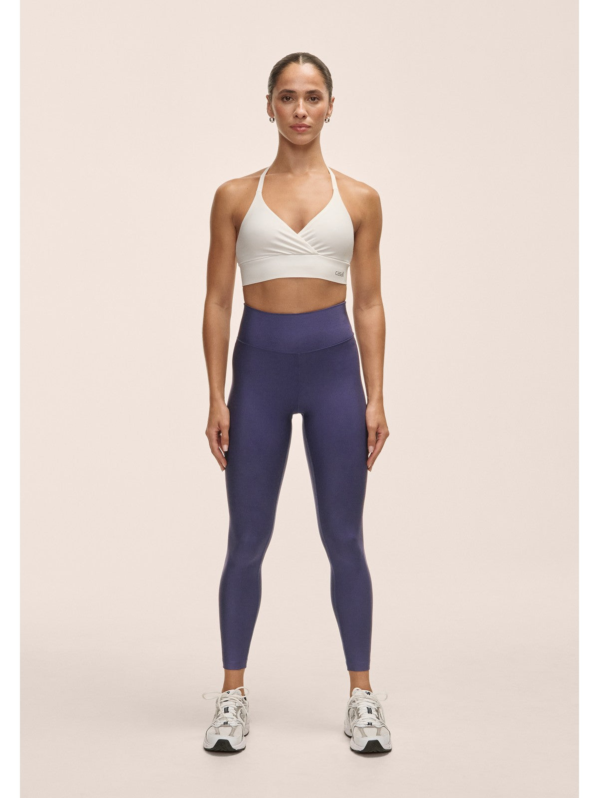 Legginsy damskie Casall Graphic High Waist Tights fioletowy