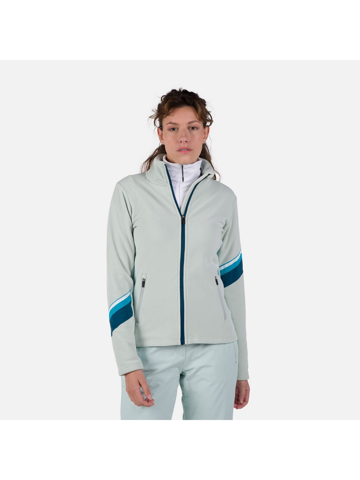 Bluza damska ROSSIGNOL W Strawpile Fleece Fz szary