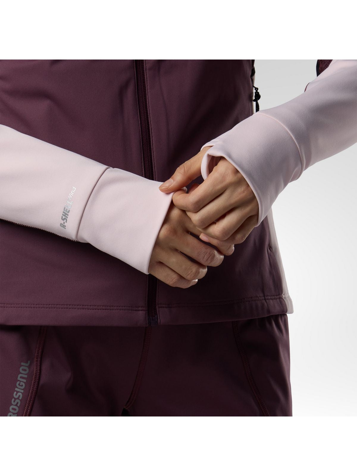 Kurtka narciarska damska ROSSIGNOL W Venon Softshell Jacket bordowa